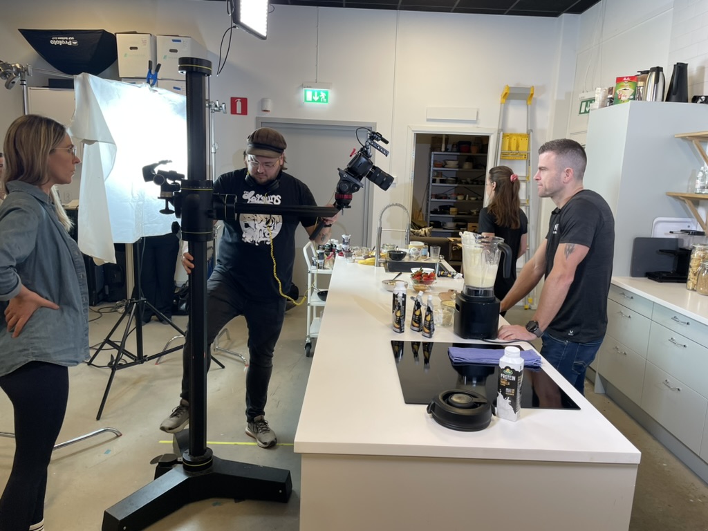Patrik Widell during content production.